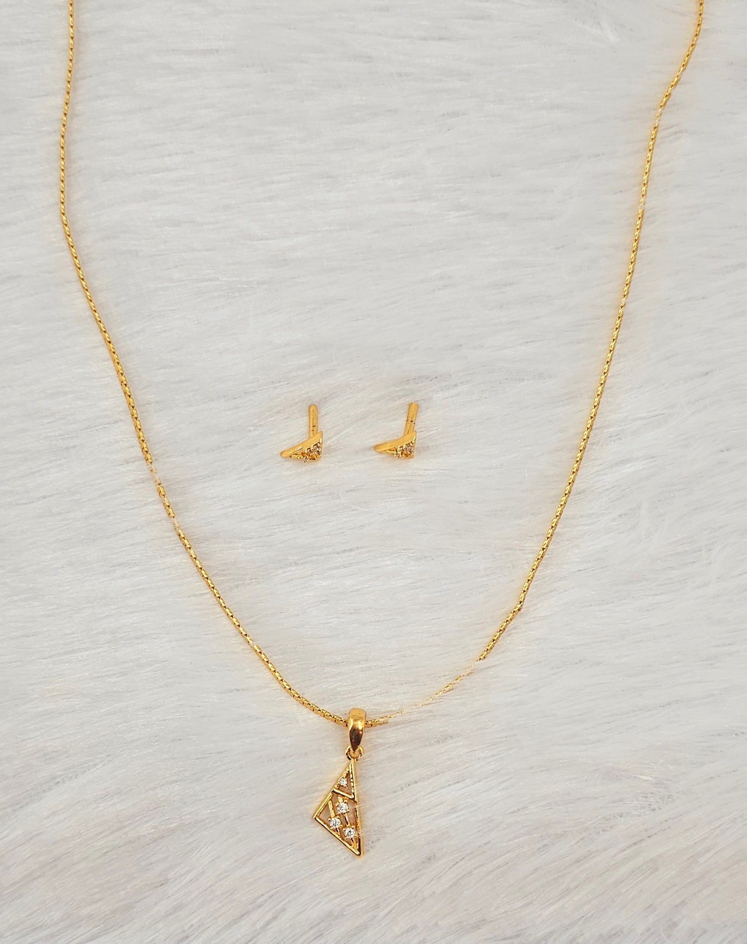 92.50-gold platgted silver chain pendant sets-4