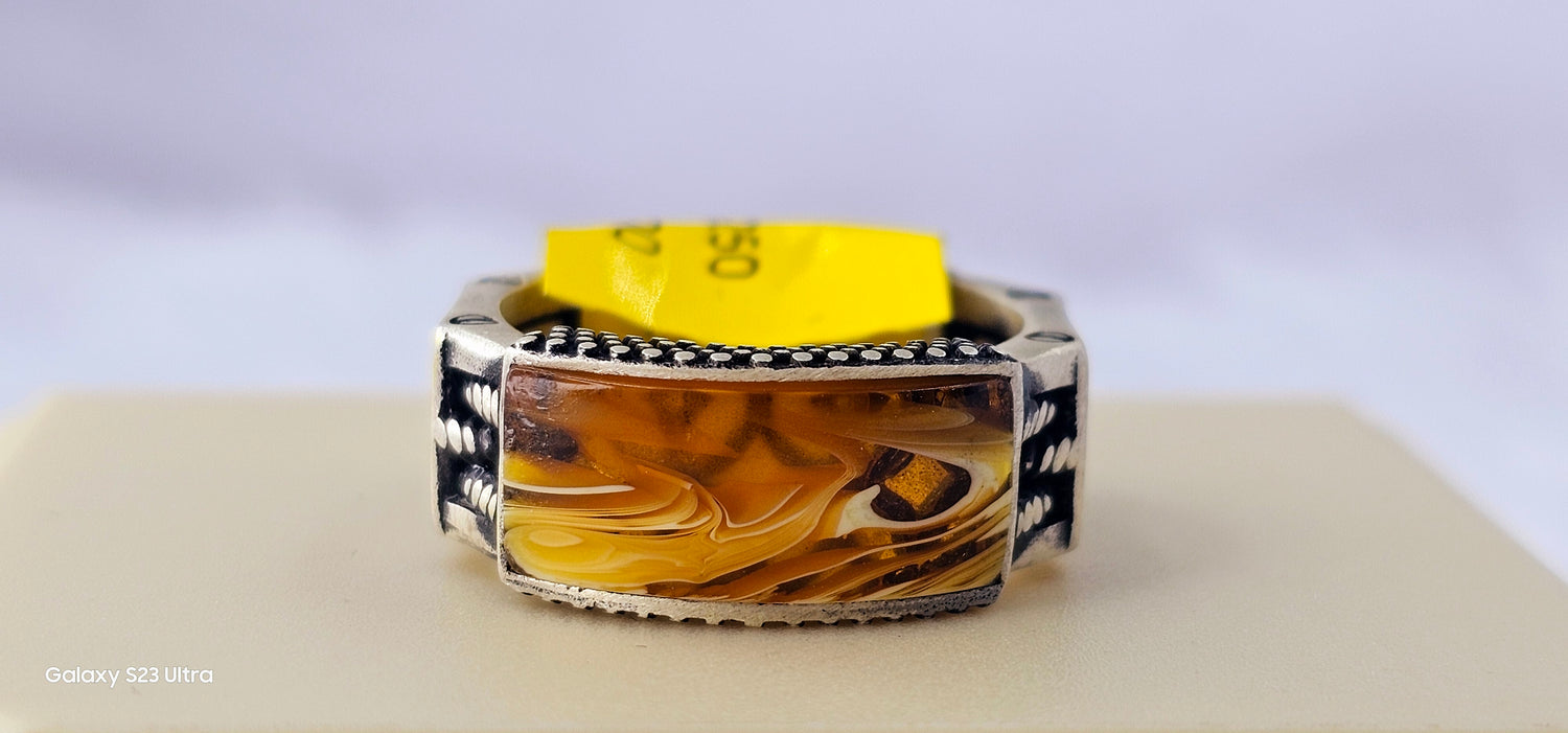 92.50 Silver Gents Ring 17