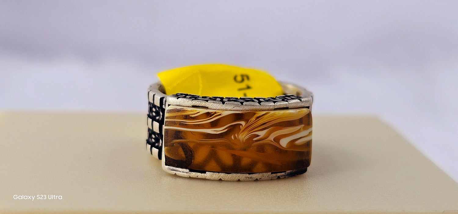 92.50 Silver Gents Ring 19
