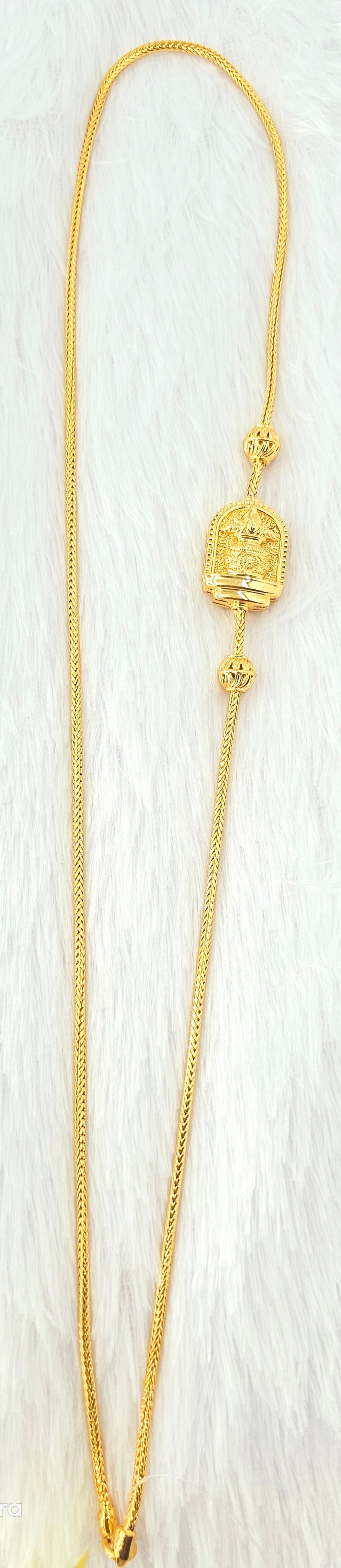 92.50 Gold Plated Silver Thali Chain 49