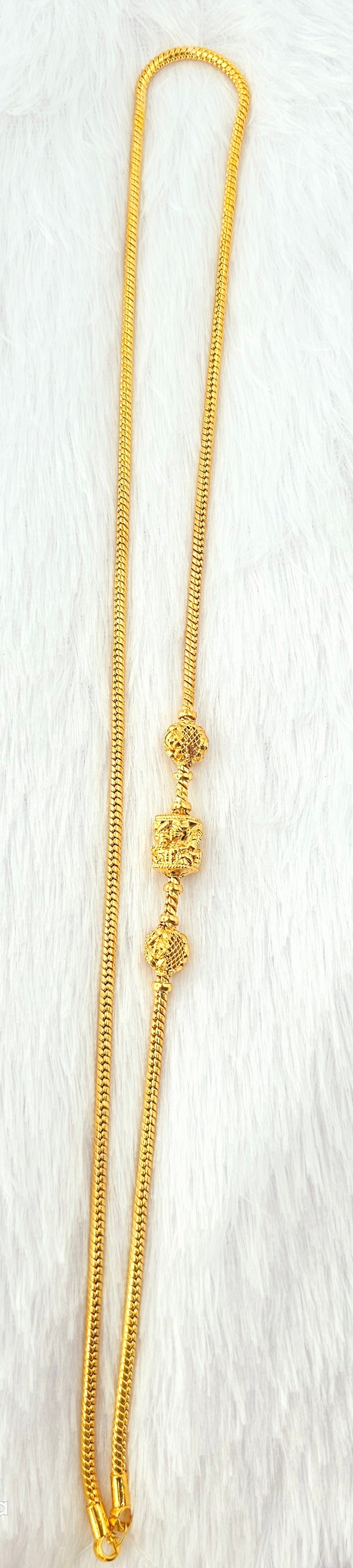 92.50 Gold Plated Silver Thali Chain 48