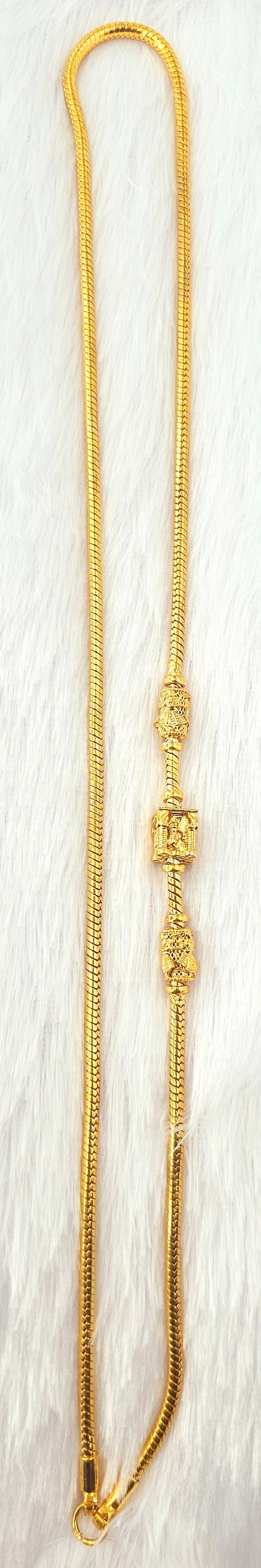 92.50 Gold Plated Silver Thali Chain 47