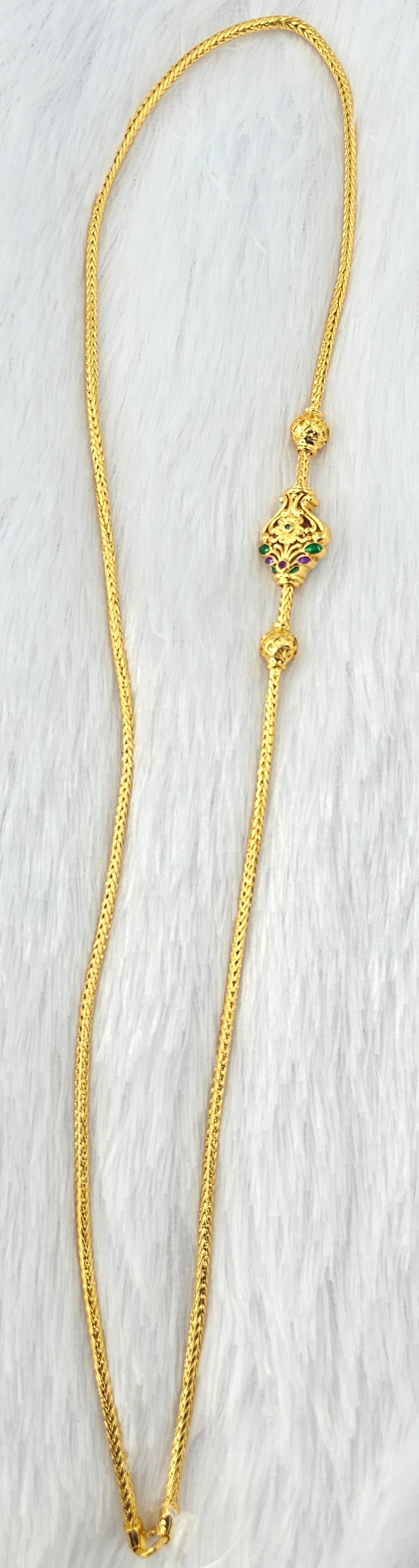 92.50 Gold Plated Silver Thali Chain 40