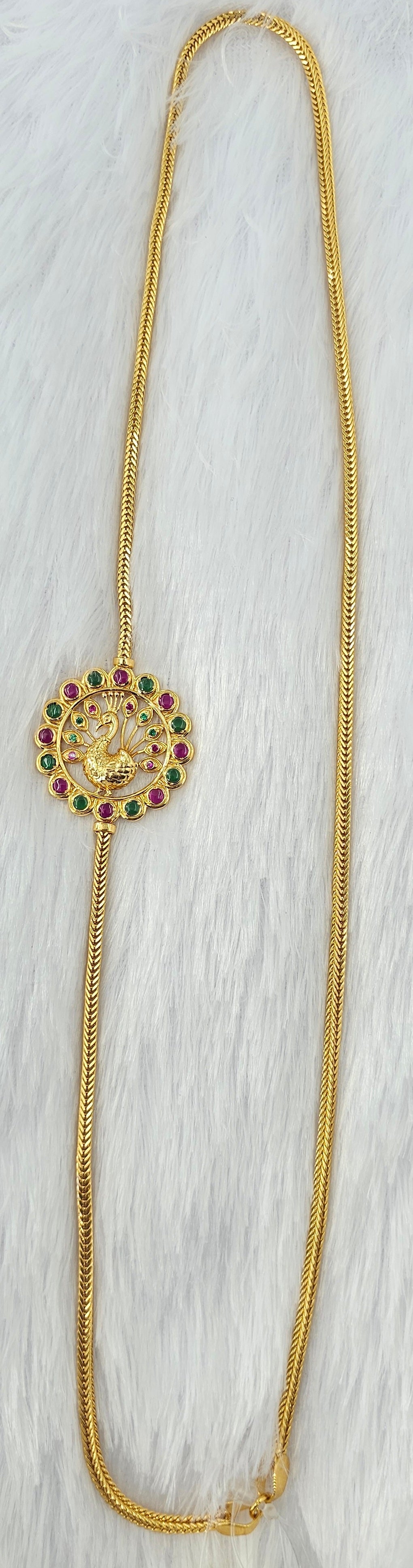 92.50 Gold Plated Silver Thali Chain 37