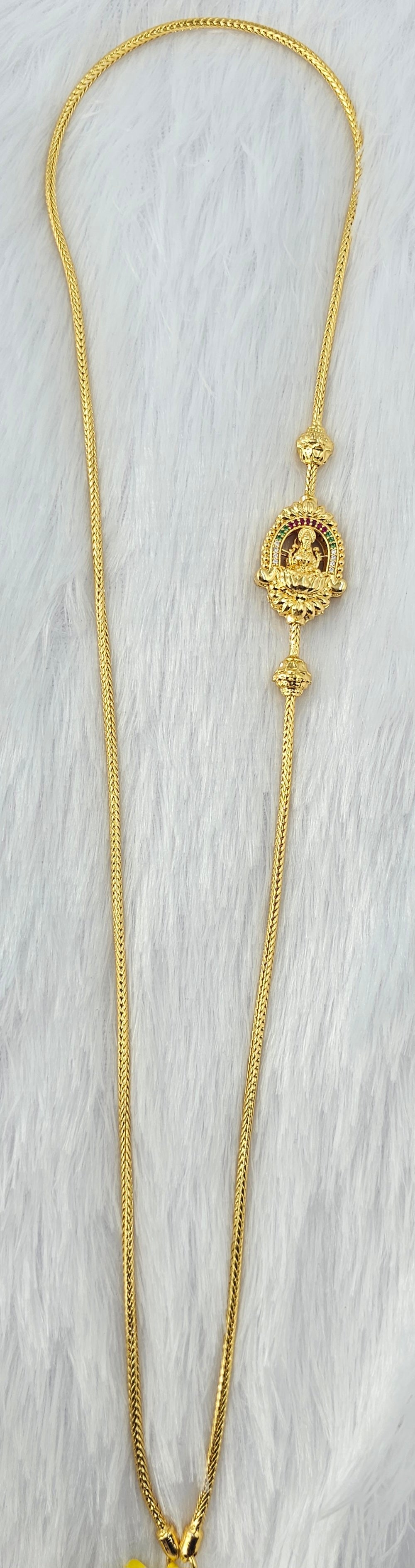 92.50 Gold Plated Silver Thali Chain 36