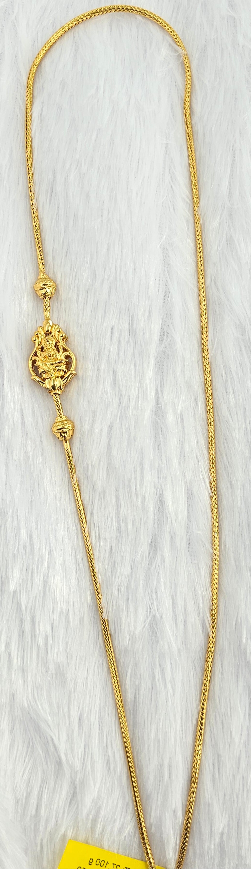 92.50 Gold Plated Silver Thali Chain 35