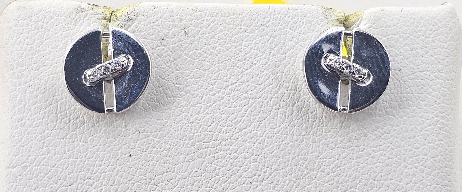 Kisna Diamond Platinum Earrings 7