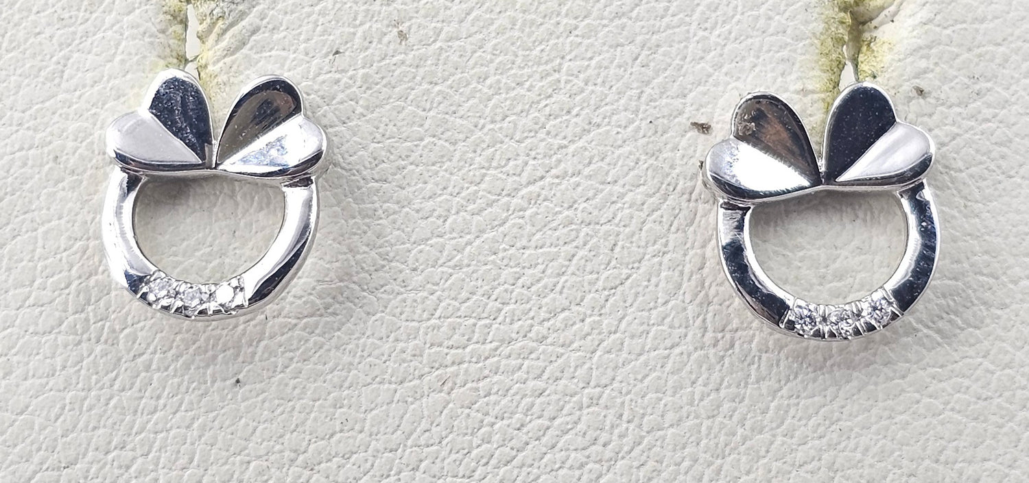 Kisna Diamond Platinum Earrings 6