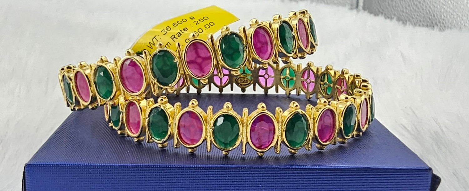 92.50 Gold Plated Silver Bangle 79