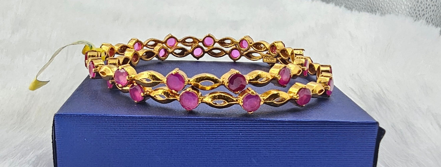 92.50 Gold Plated Silver Bangle 76