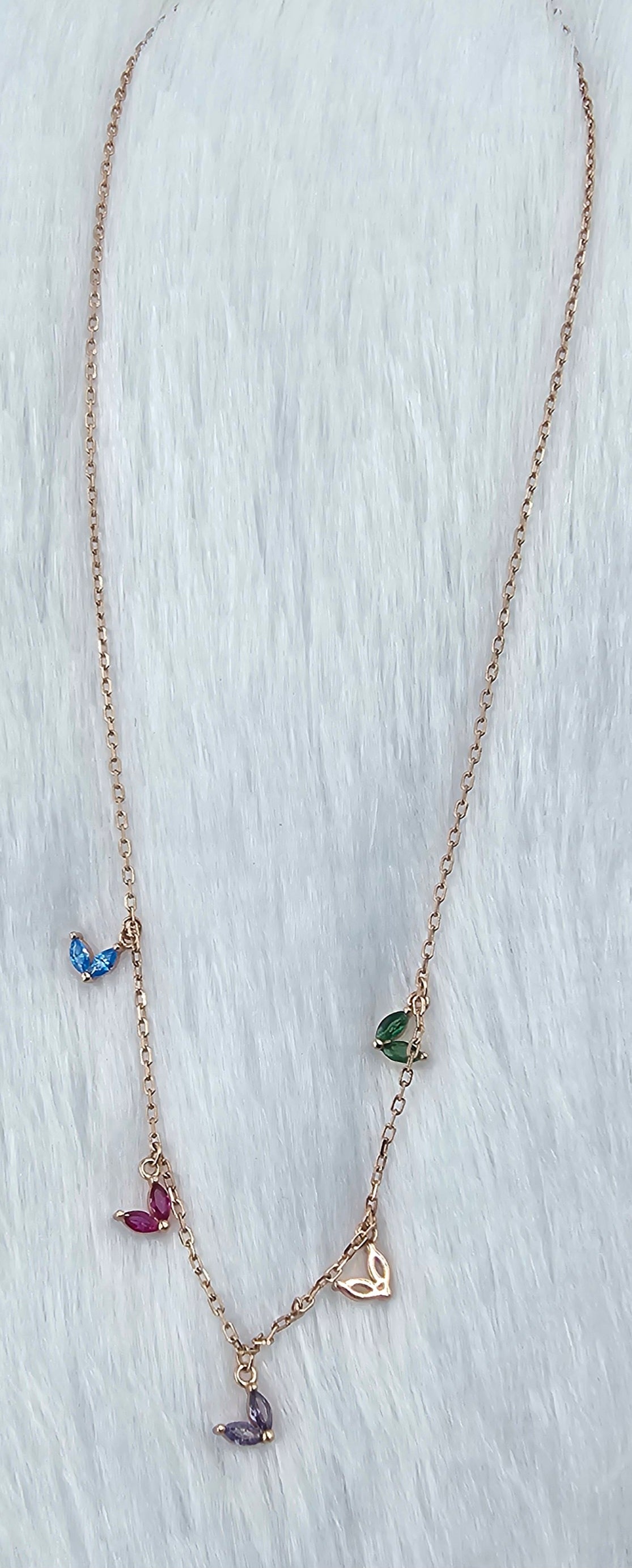 92.50 Rose Gold Plated Chain Pendent Set 177