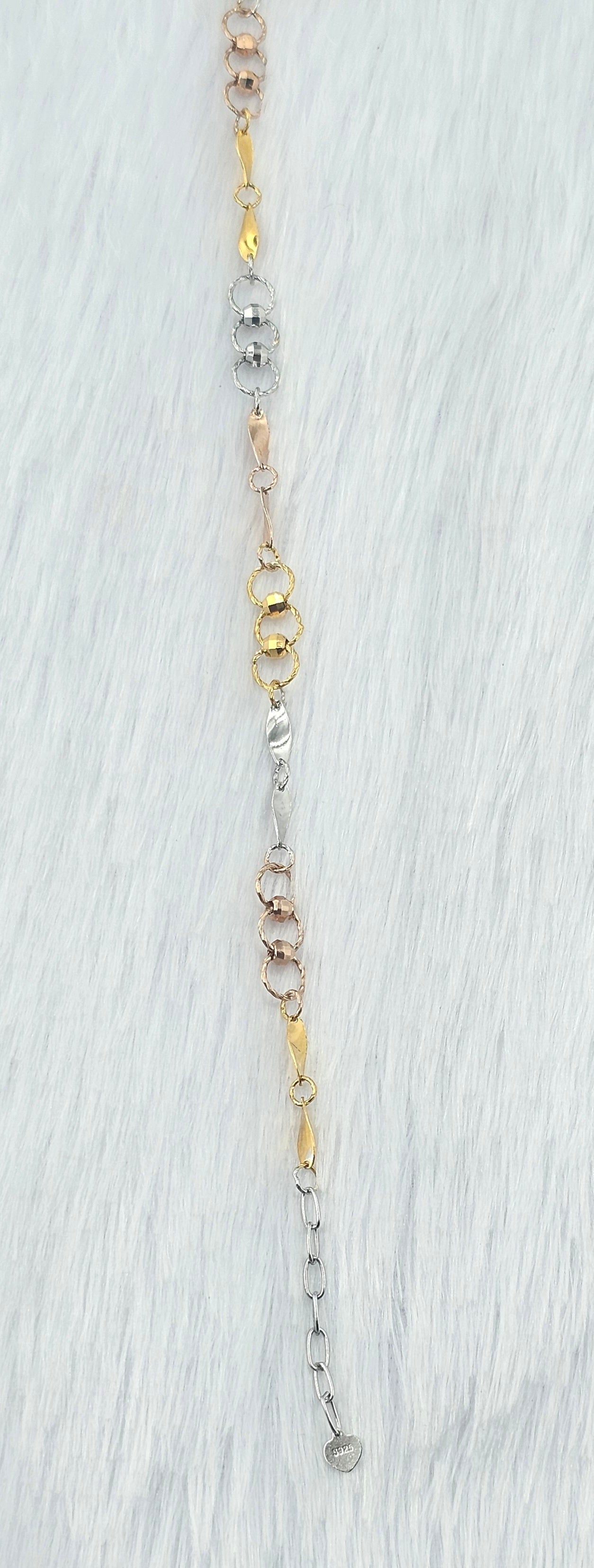 92.50 Rose Gold Plated Silver Bracelet 35