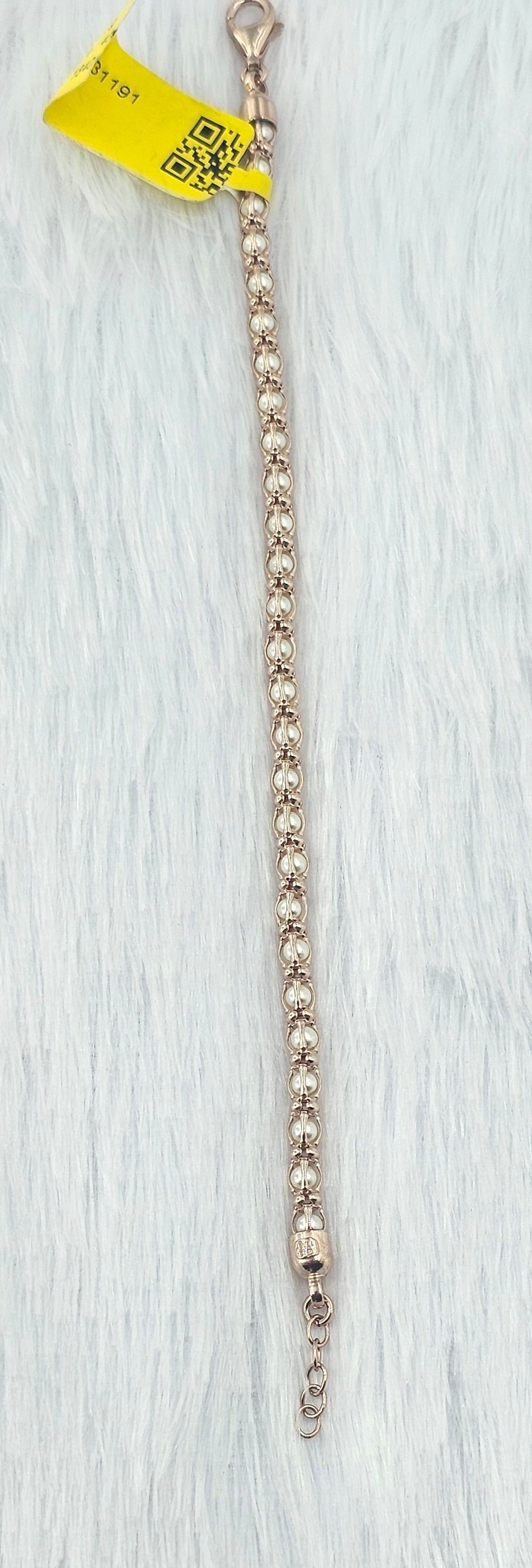 92.50 Rose Gold Plated Silver Bracelet 42