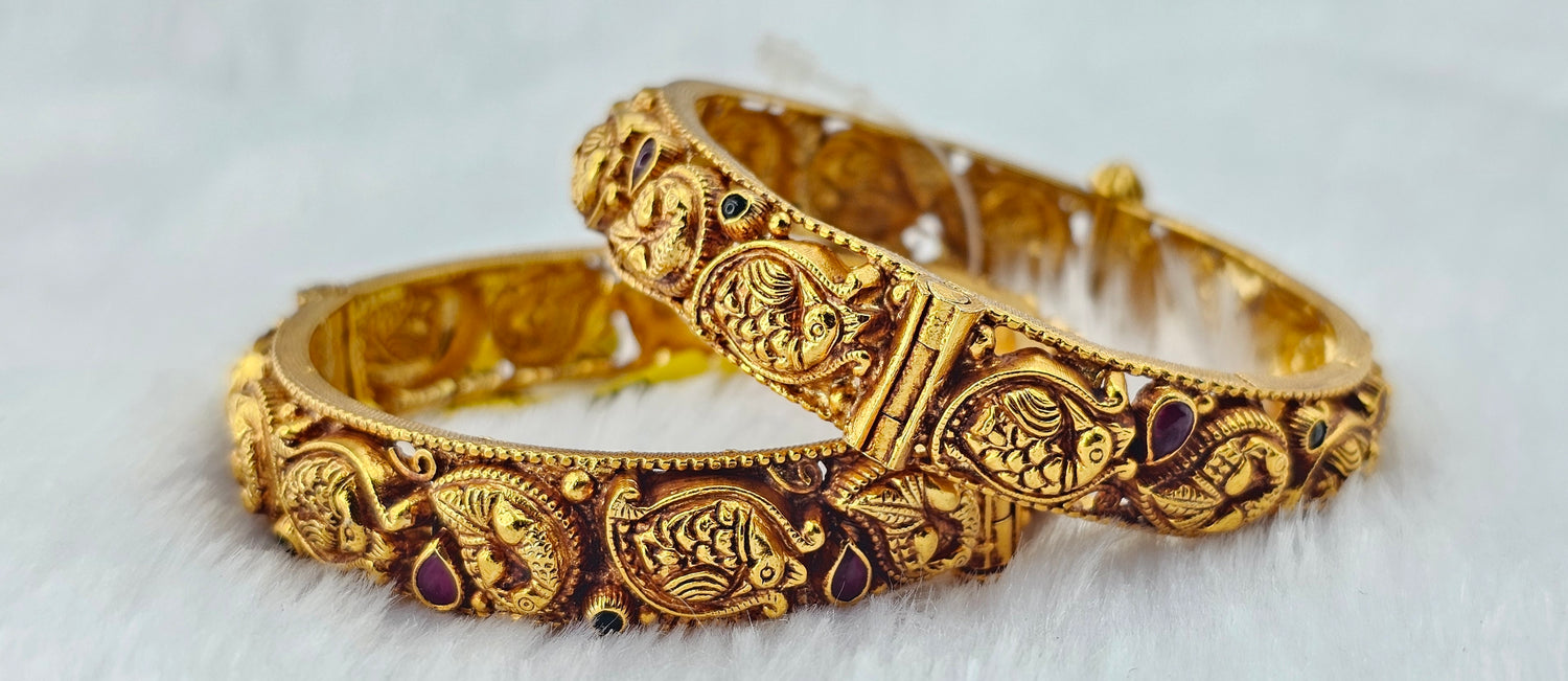 92.50 Gold Plated Silver Bangle 106