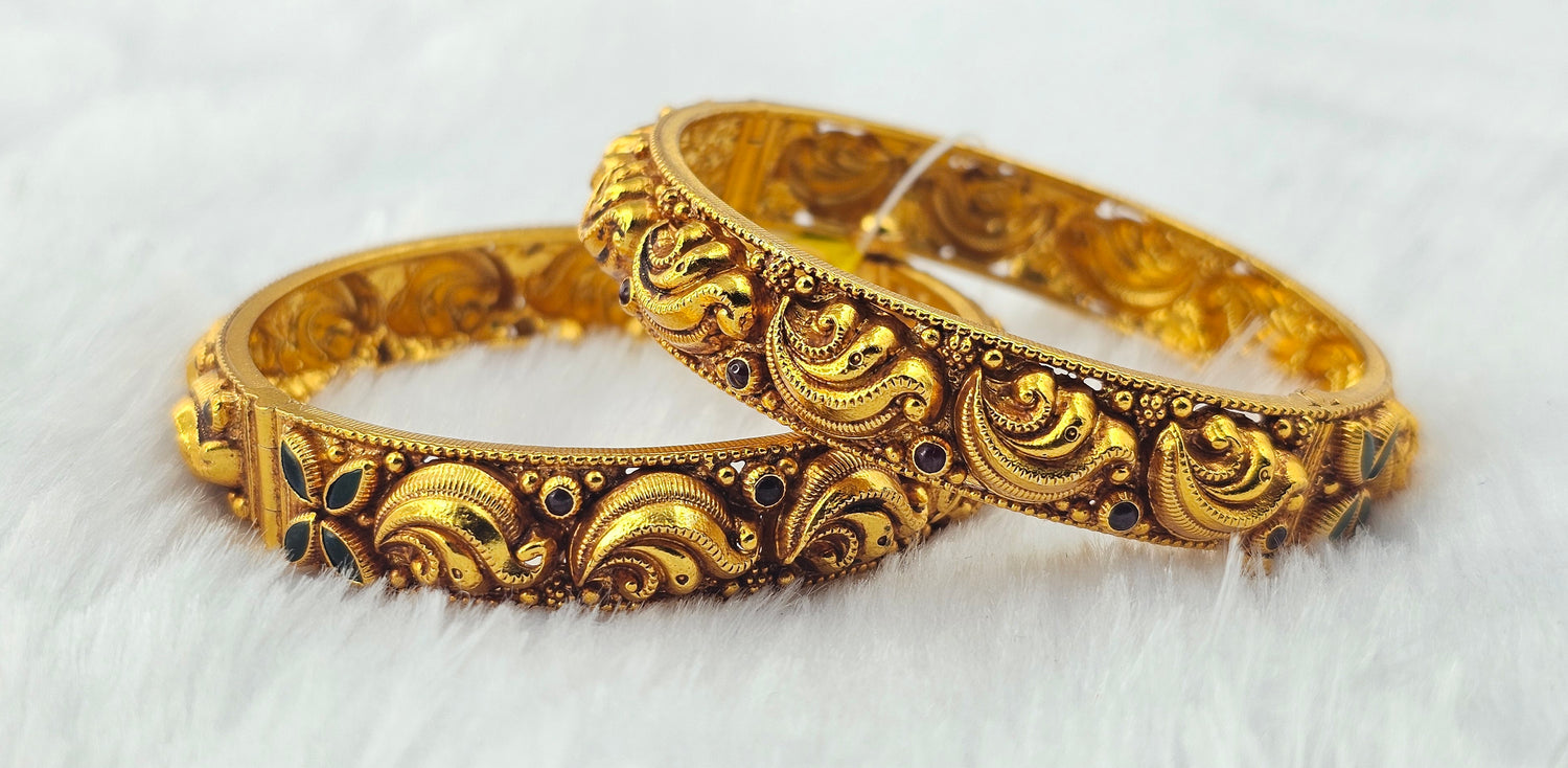 92.50 Gold Plated Silver Bangle 104