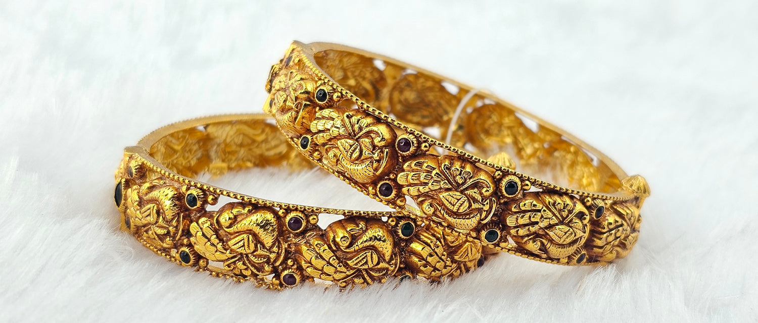 92.50 Gold Plated Silver Bangle 103