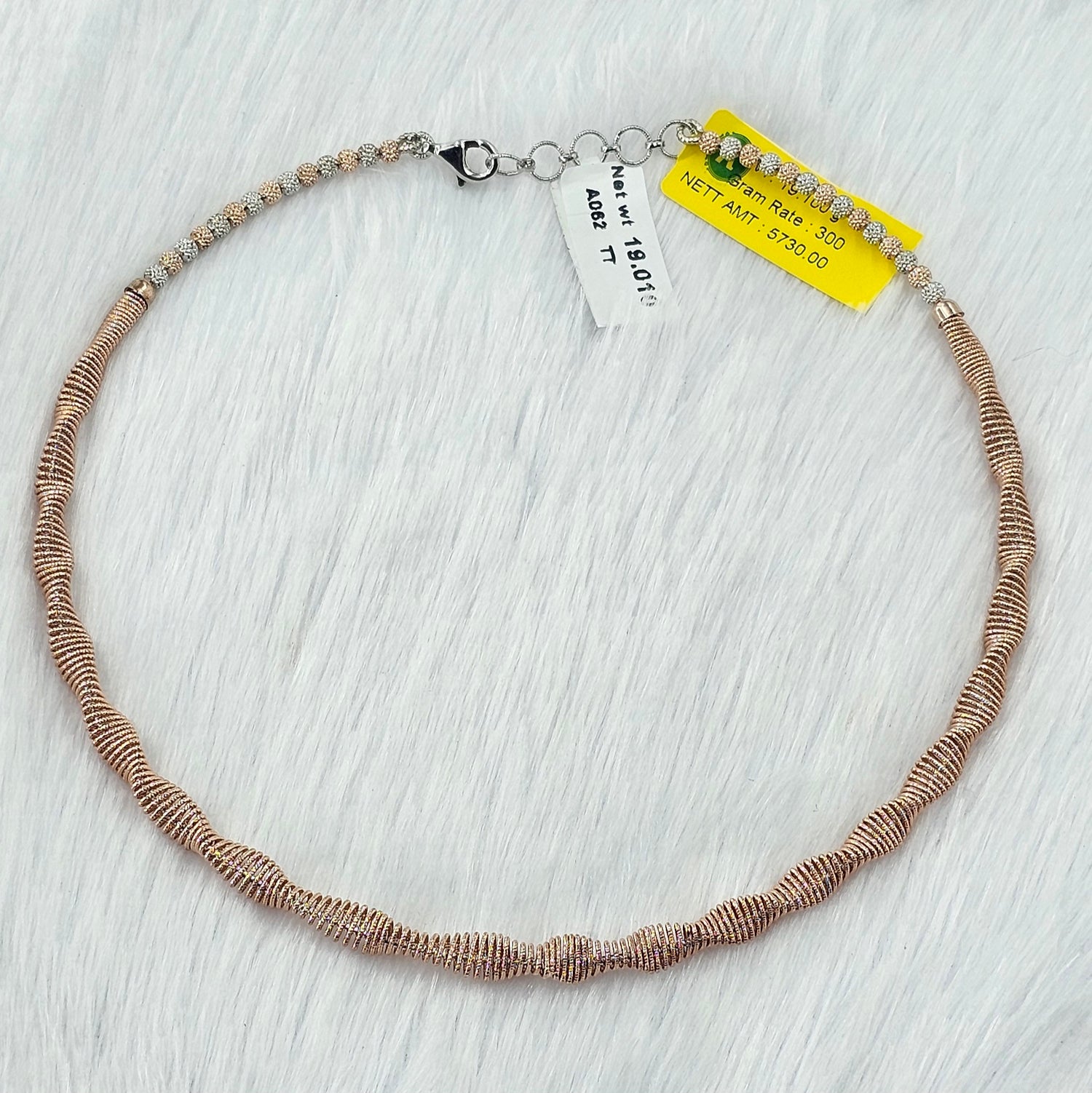 92.50 Rose Gold Plated Silver Necklace 198