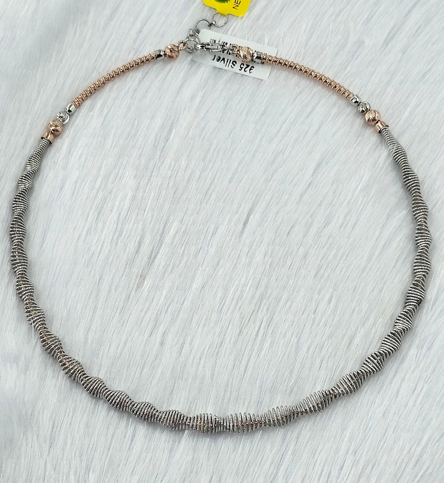 92.50 Rose Gold Plated Silver Necklace 199