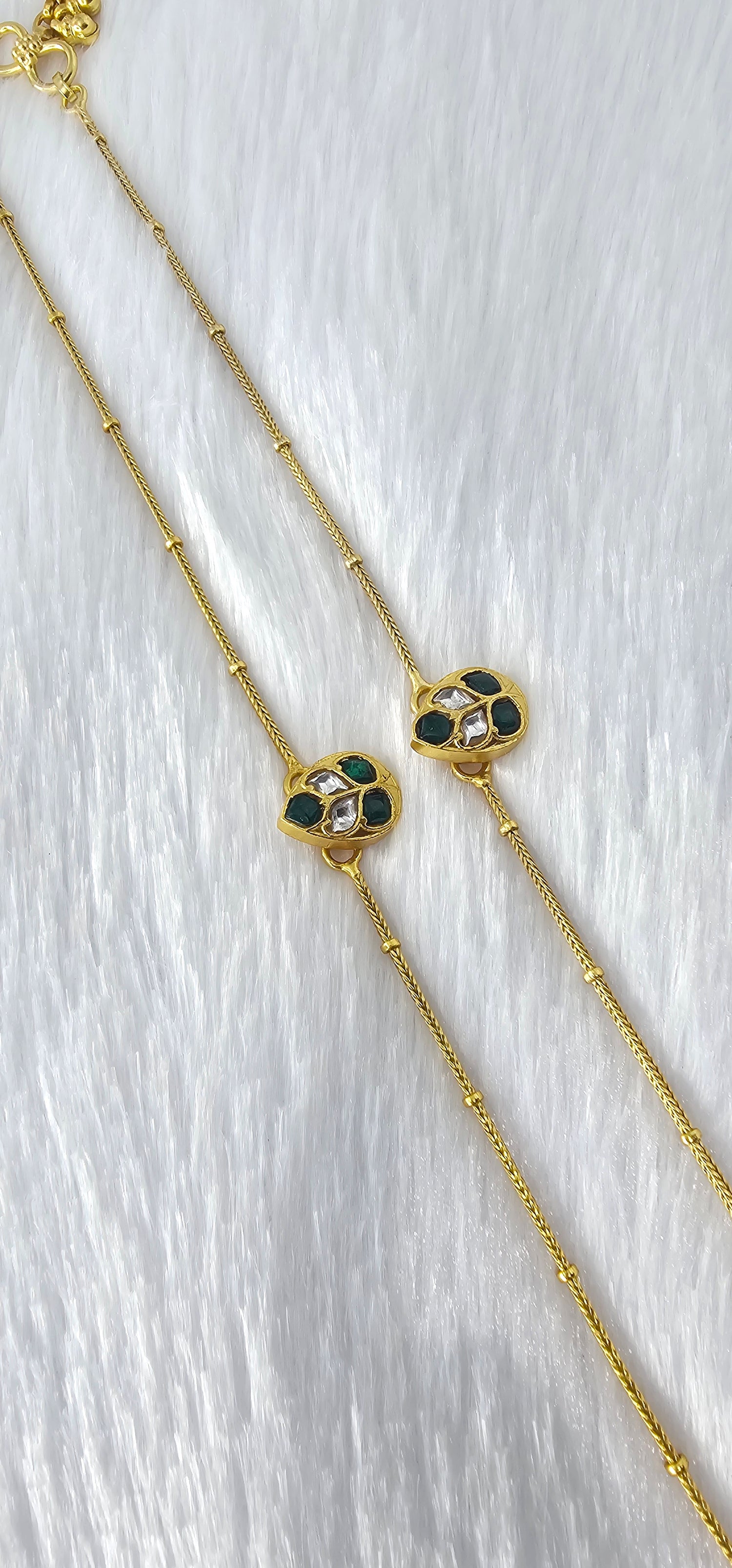 92.50 Gold Plated Silver Anklet 352