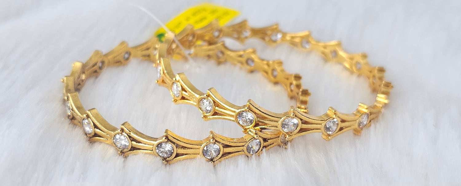92.50 Gold Plated Silver Bangle 123