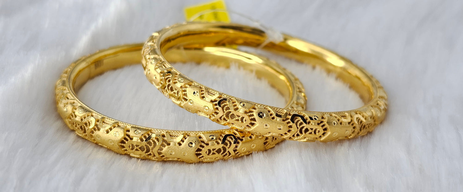 92.50 Gold Plated Silver Bangle 118