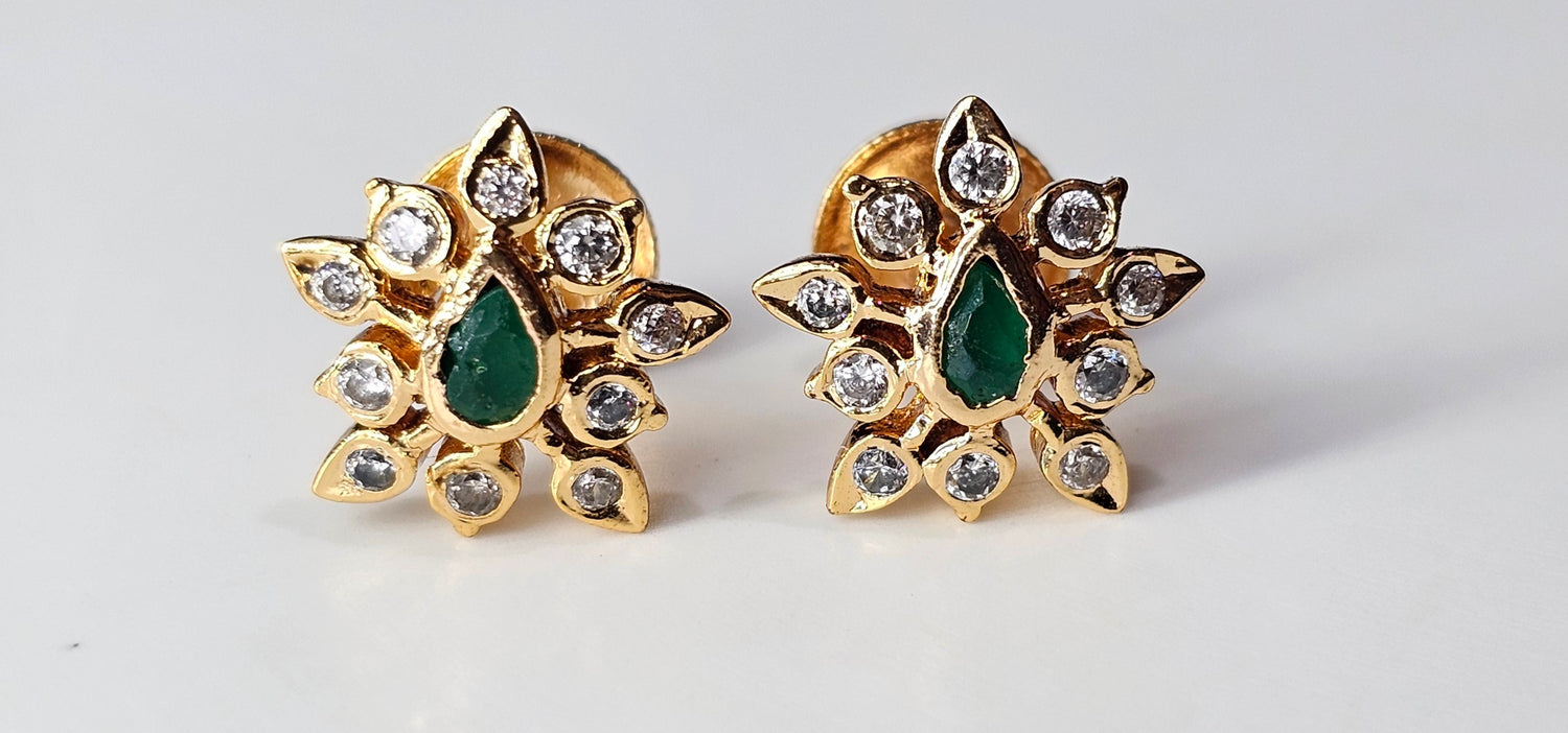 92.50 Gold Plated Silver Earring 108