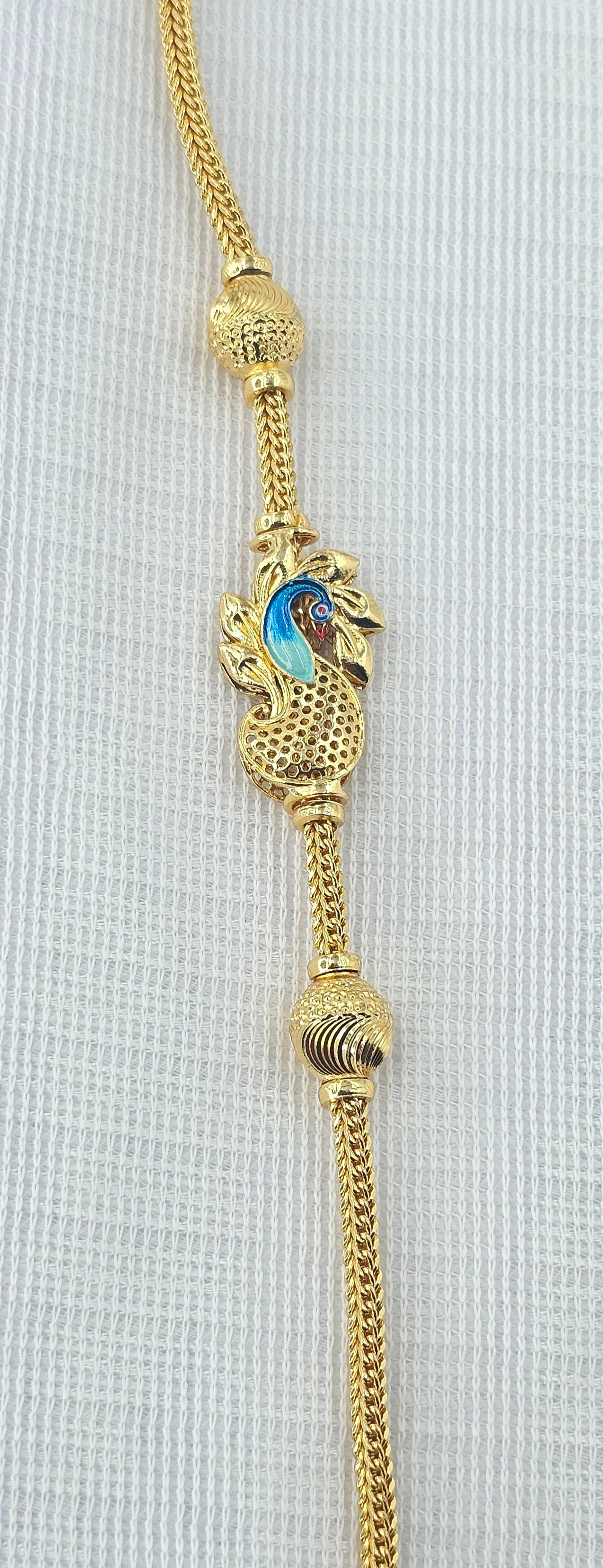 92.50 Gold Plated Silver Thali Chain 59