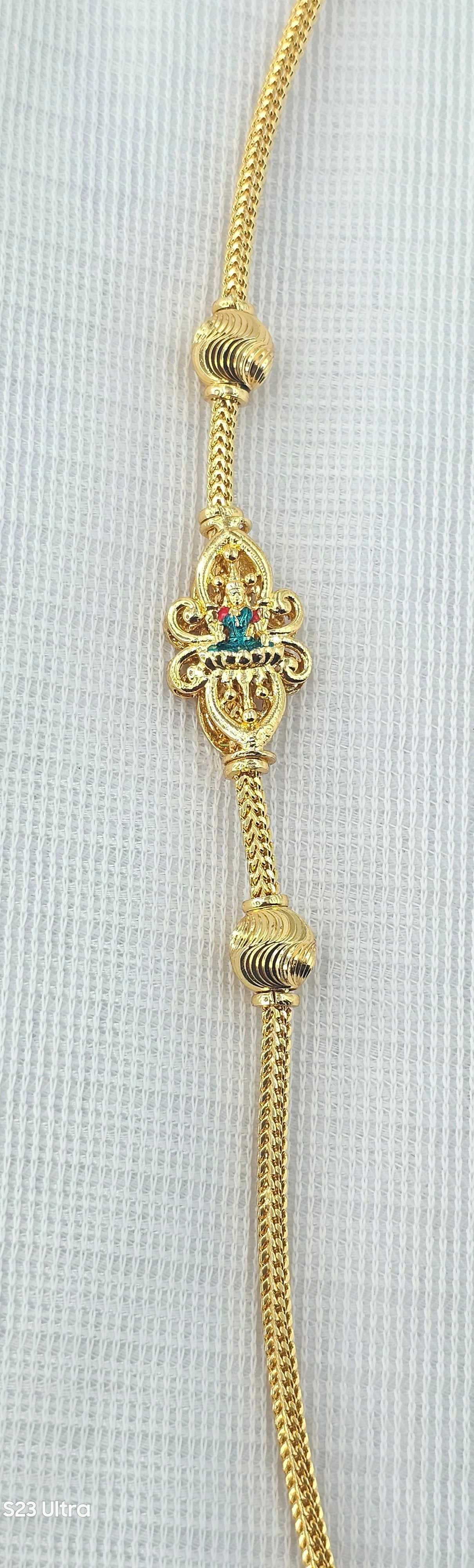 92.50 Gold Plated Silver Thali Chain 61