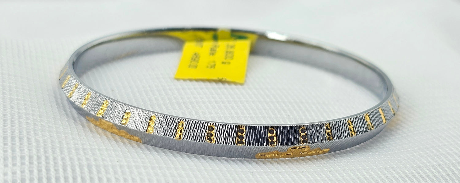 92.50 Gold plated Silver Gents Kada 13