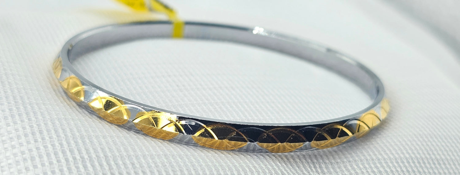 92.50 Gold plated Silver Gents Kada 14