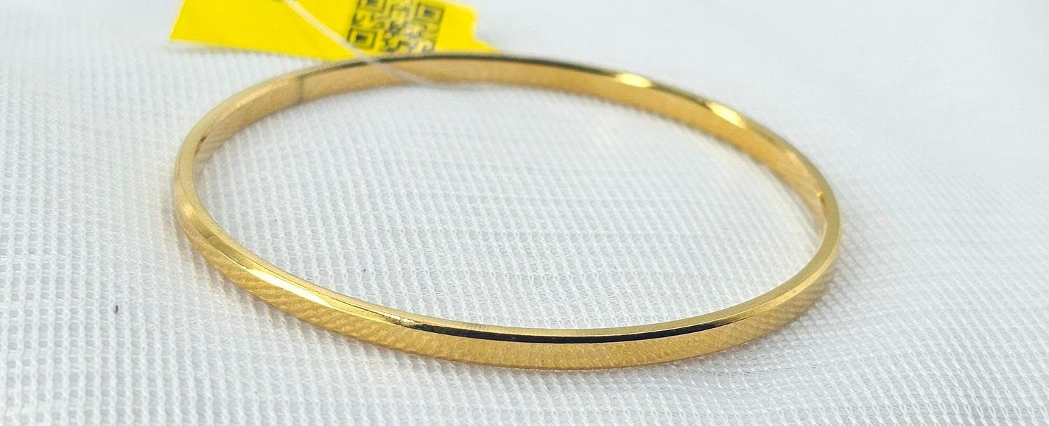 92.50 Gold plated Silver Gents Kada 17
