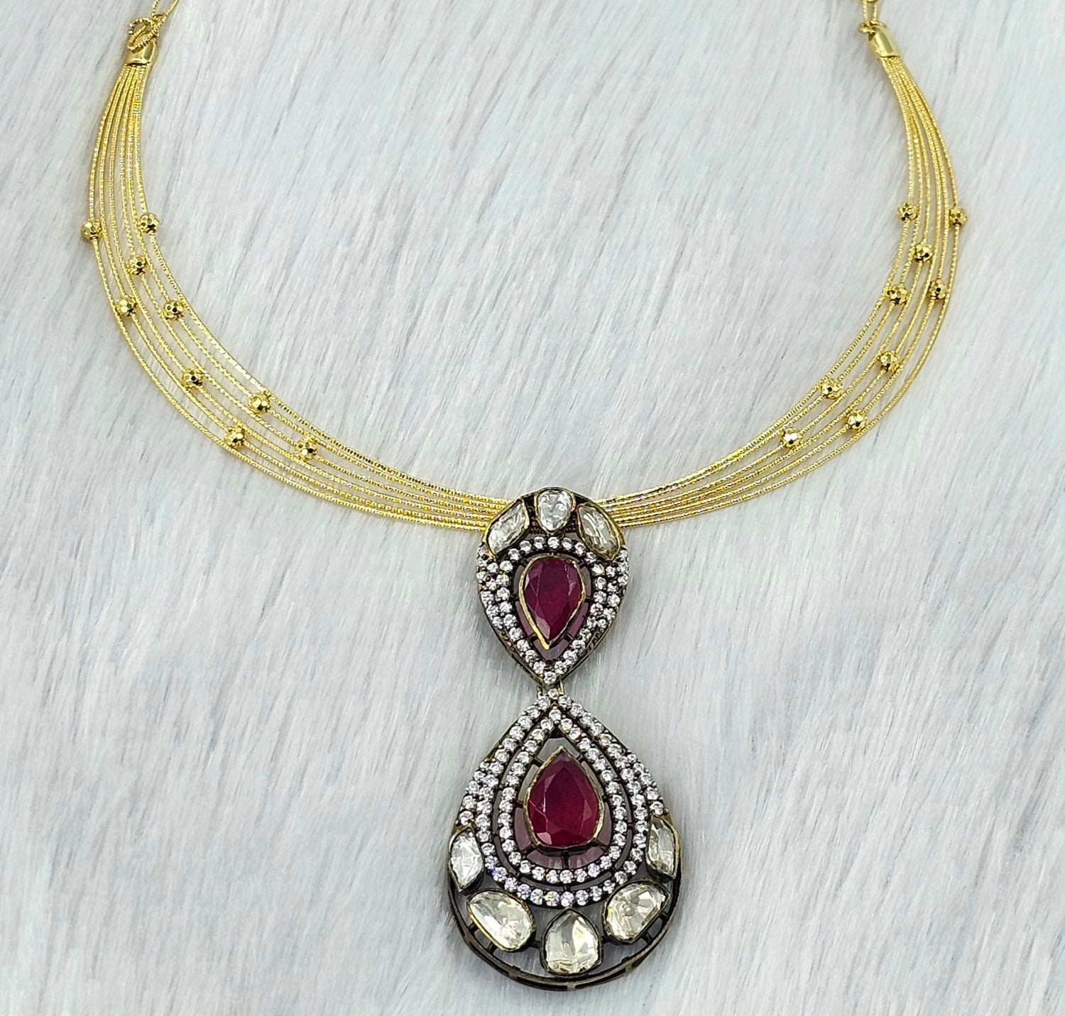 92.50 Gold Plated Silver Necklace 250