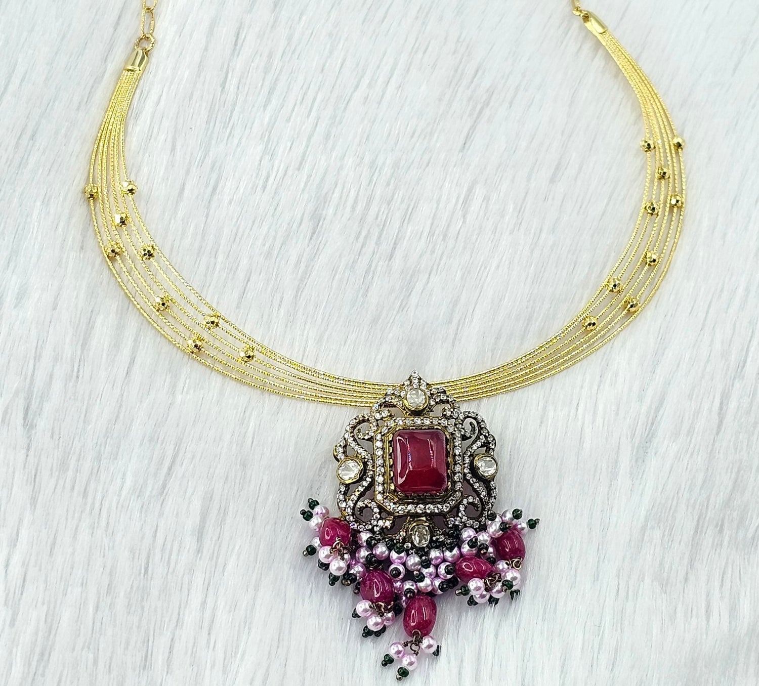 92.50 Gold Plated Silver Necklace 253
