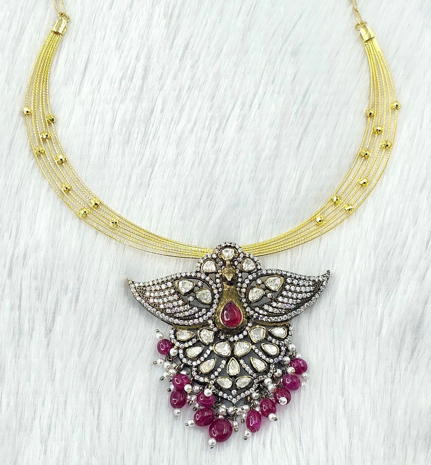 92.50 Gold Plated Silver Necklace 254