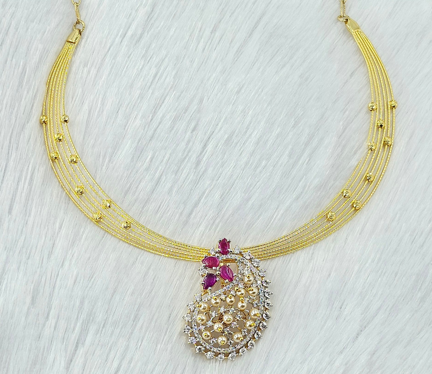 92.50 Gold Plated Silver Necklace 249