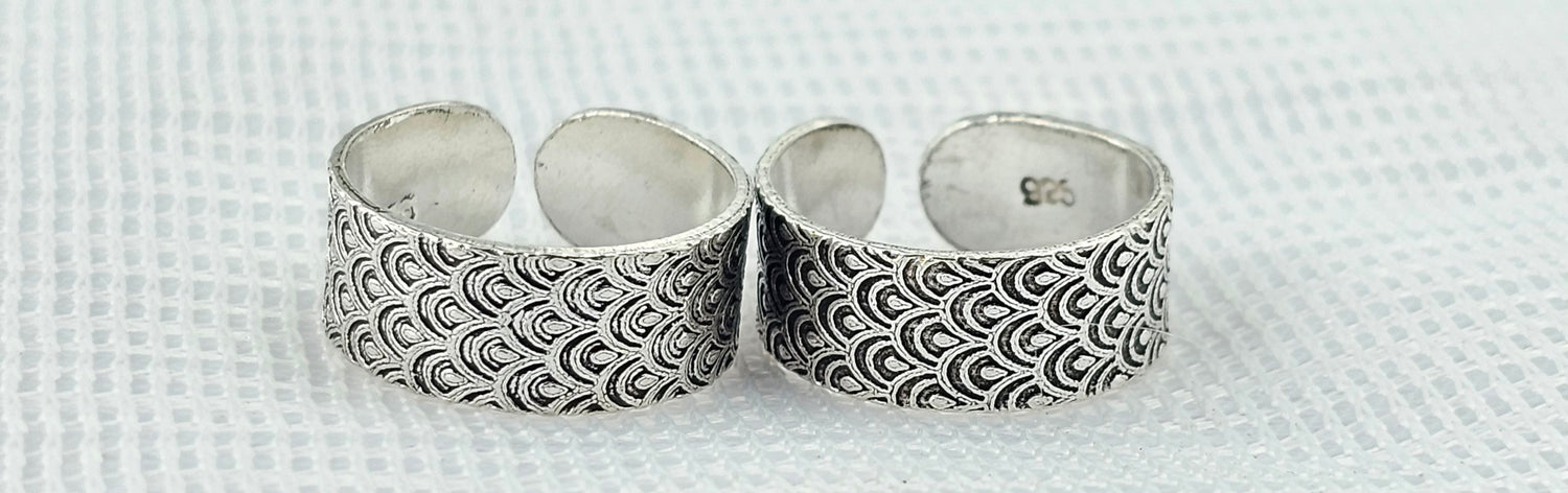 92.50 Fancy Silver Toe Ring 642