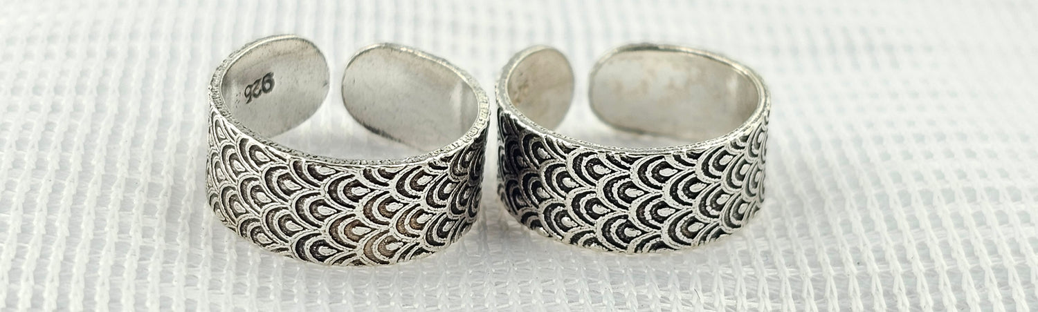 92.50 Silver Toe Ring 629