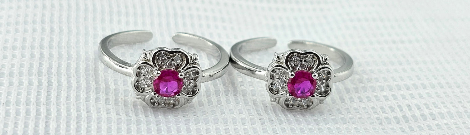 92.50 Silver Toe Ring 694