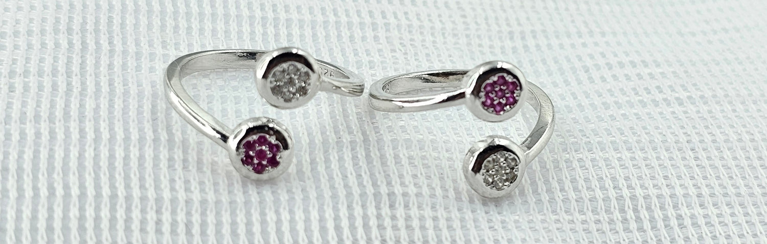 92.50 Silver Toe Ring 678