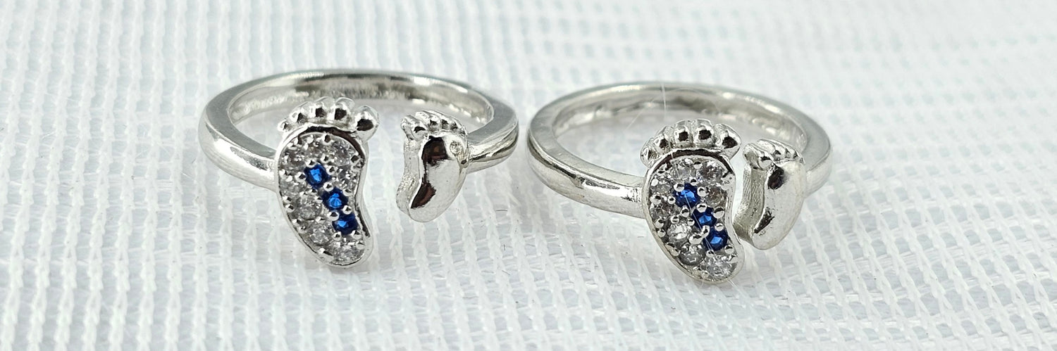 92.50 Silver Toe Ring 666