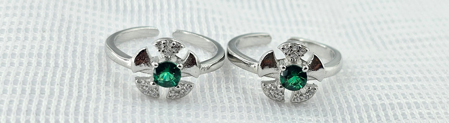 92.50 Silver Toe Ring 676
