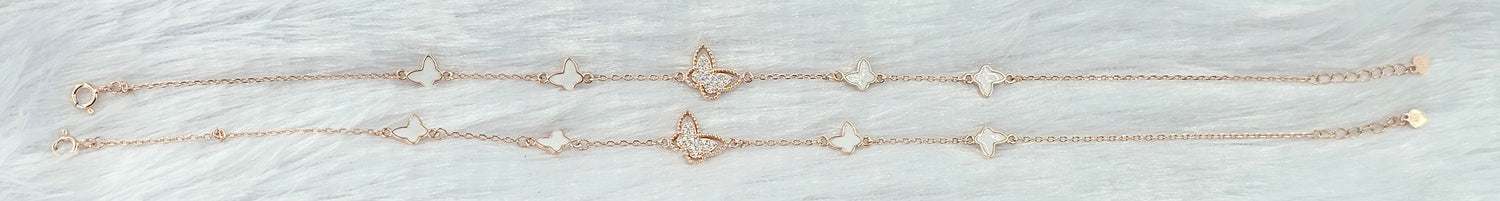 92.50 Gold Plated Silver Anklet 403