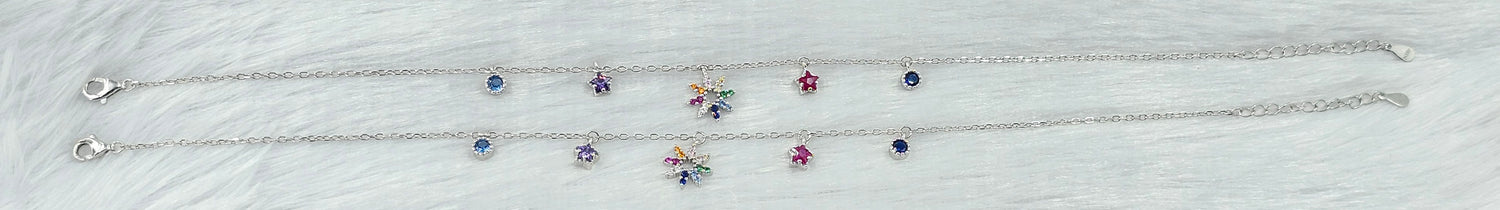 92.50 Gold Plated Silver Anklet 414
