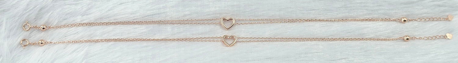92.50 Gold Plated Silver Anklet 416
