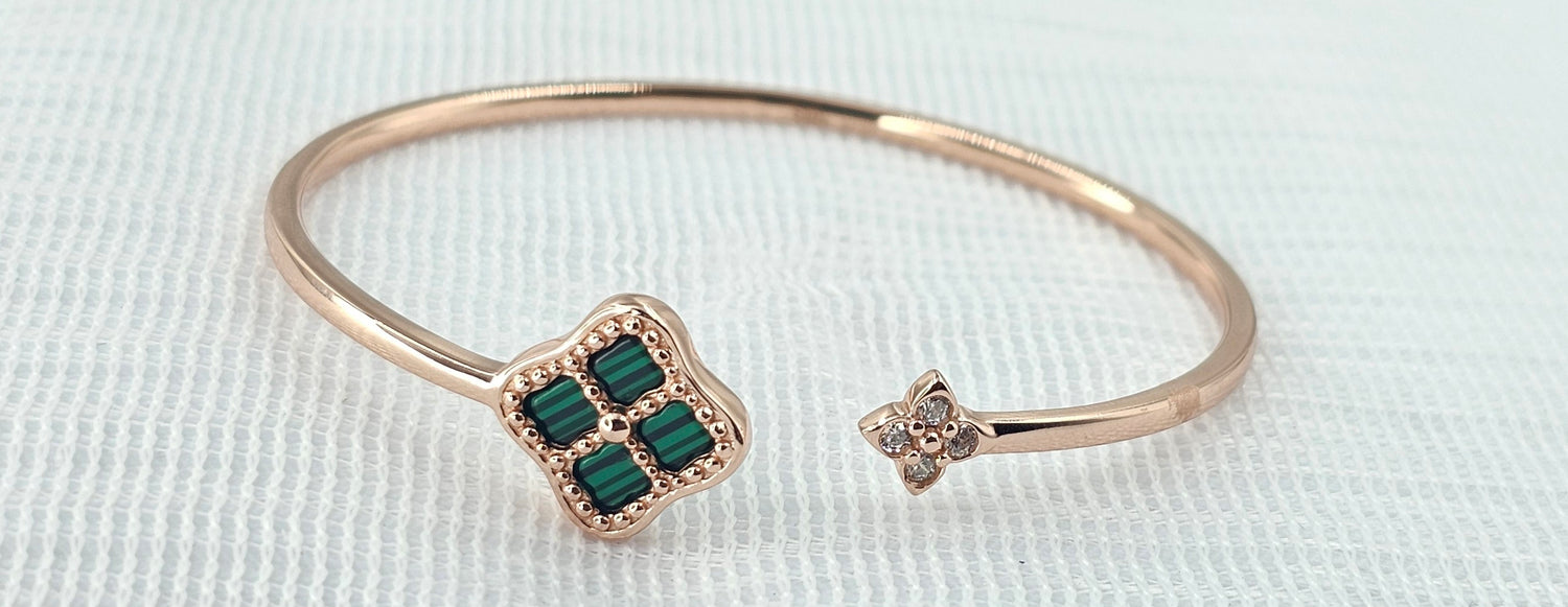 92.50 Silver Rose Gold Plated Bracelet 175