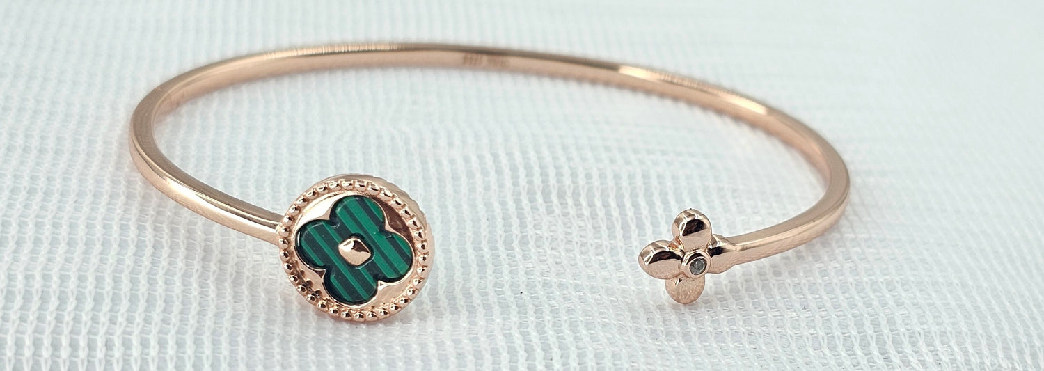92.50 Silver Rose Gold Plated Bracelet 183