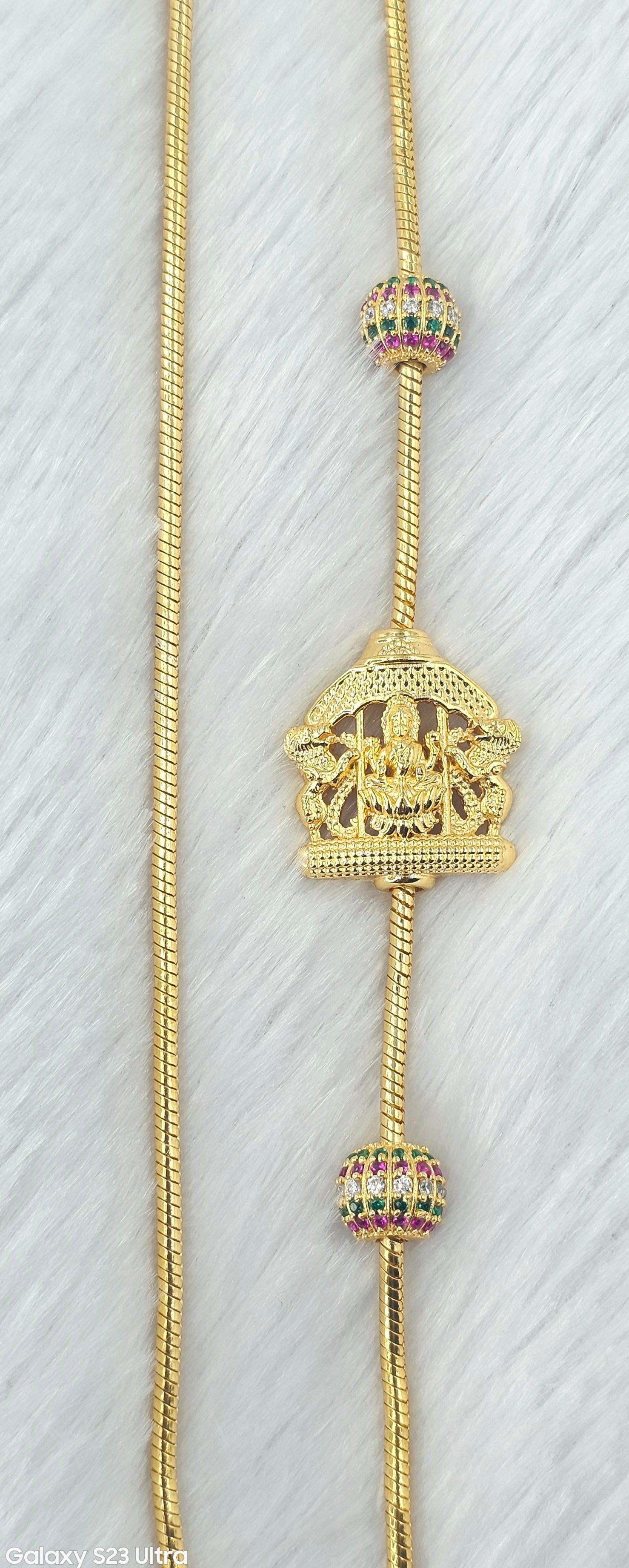 92.50 Gold Plated Silver Thali Chain 65