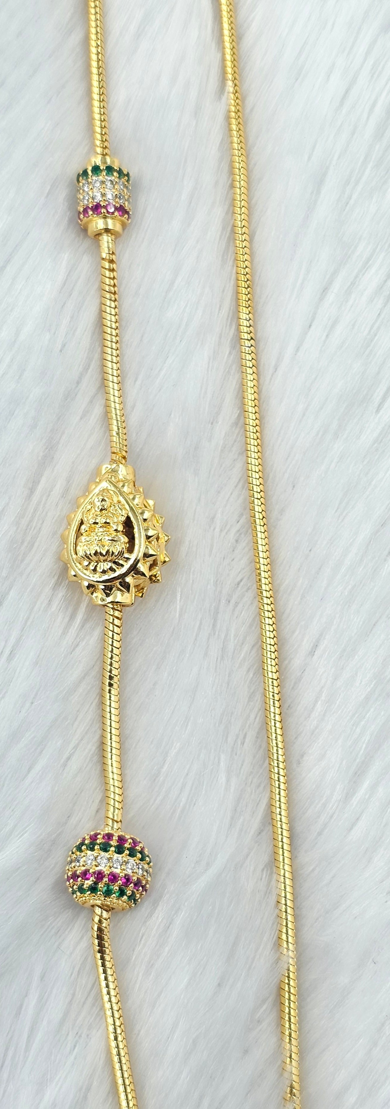 92.50 Gold Plated Silver Thali Chain 76