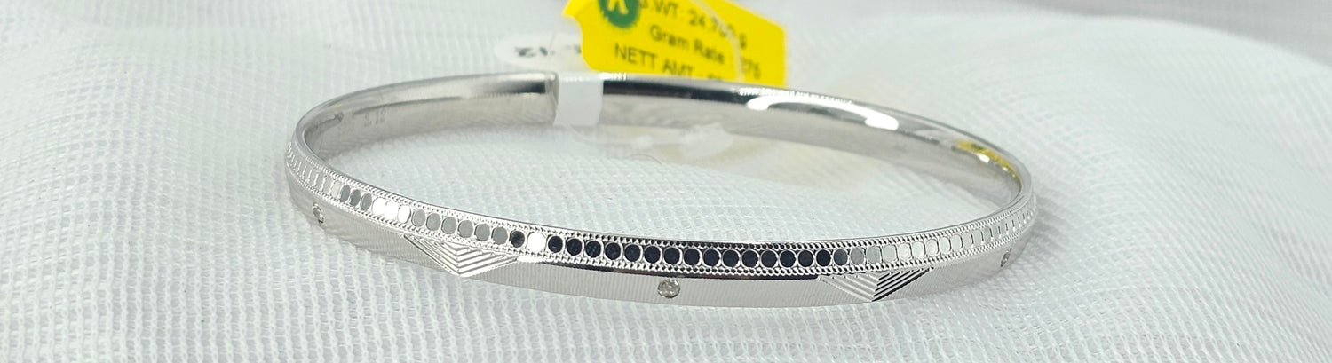 92.50 Silver Gents Kada 70