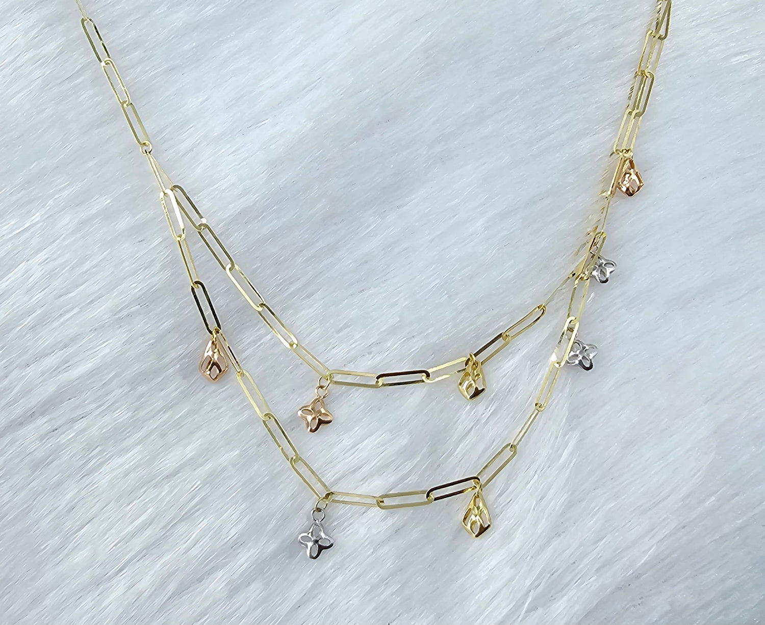 18kt Gold Chain Pendant Set 46